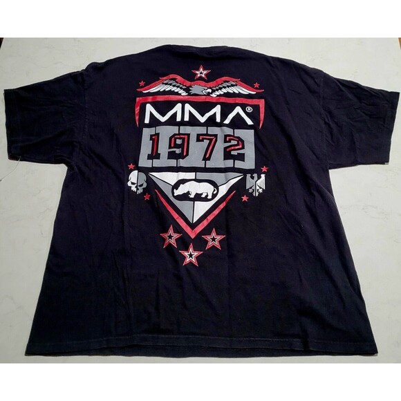 Ecko Unltd 1972 MMA For Honor For Glory Raw & Uncut Shirt Size 2XL Black UFC Y2K - Picture 3 of 7